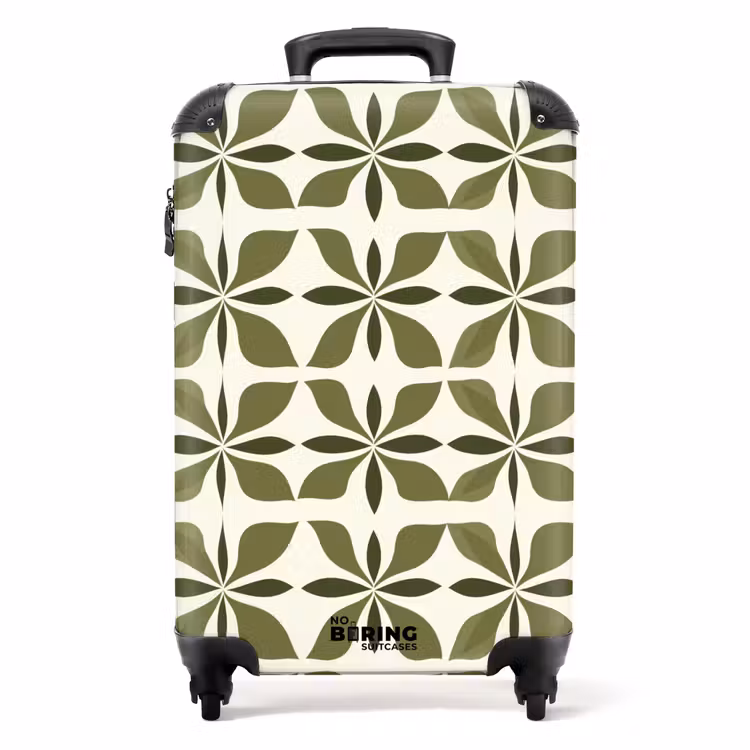 Koffer - Botanisch - Retro - Groen — 1