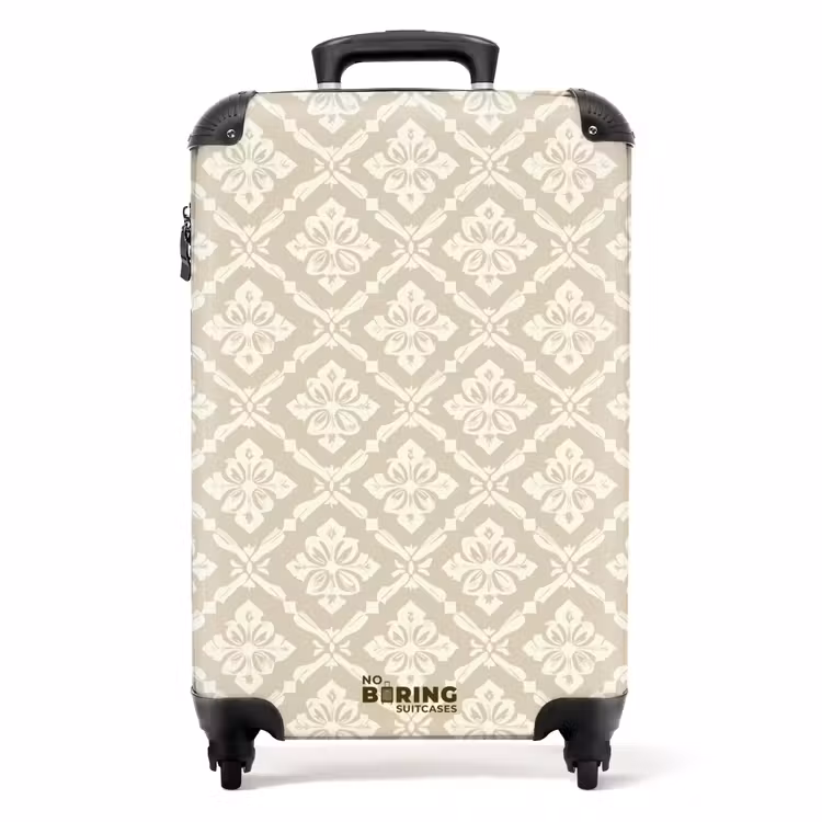 Koffer - Floraal - Ornament - Beige — 1