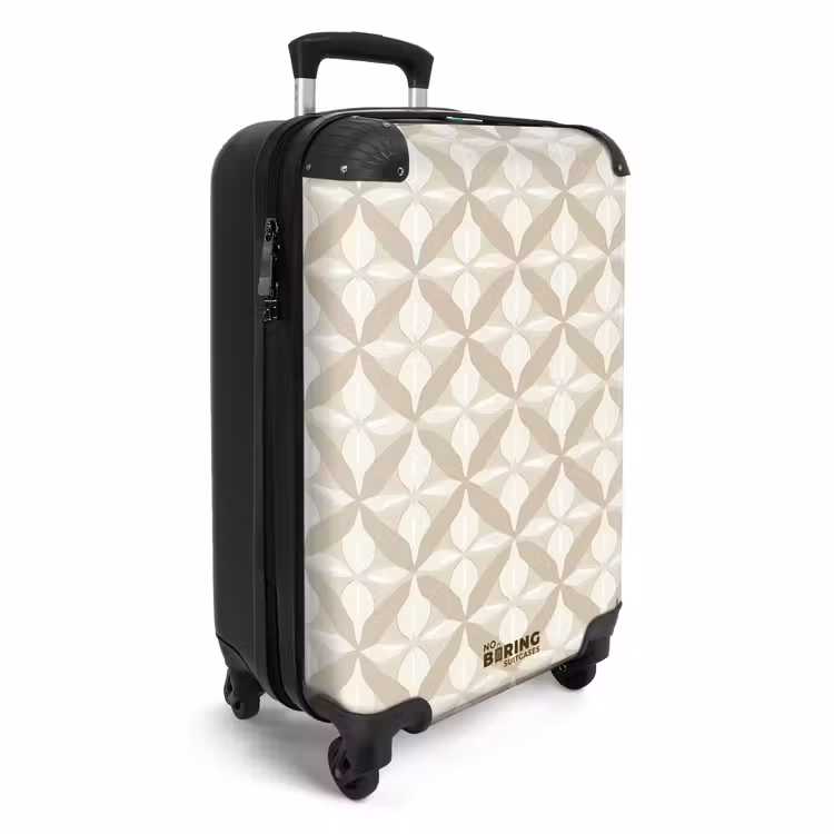 Koffer - Patroon - Klassiek - Beige — 4