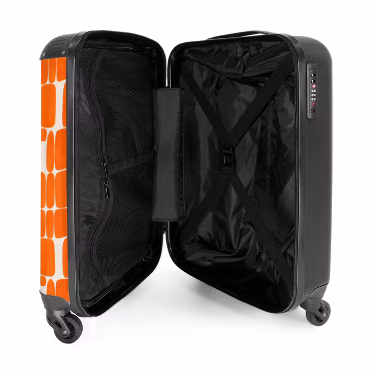 Koffer - Patroon - Retro - Oranje — 3