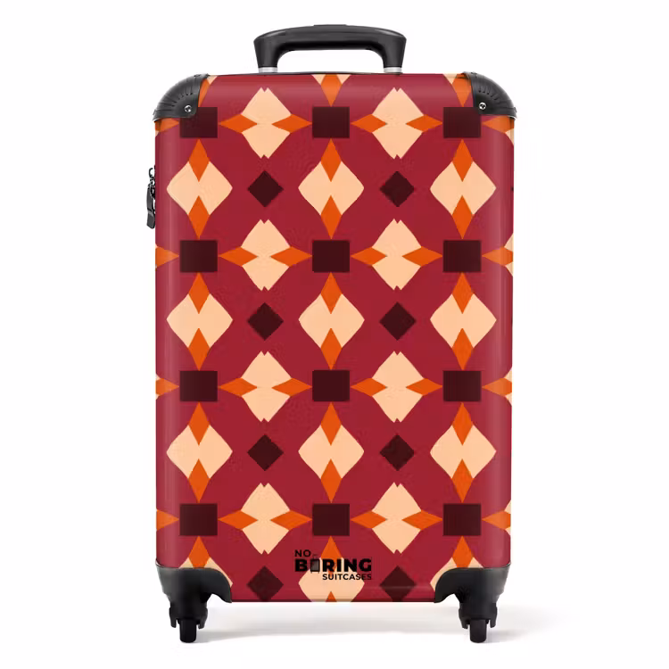 Koffer - Retro - Patroon - Kleurrijk — 1