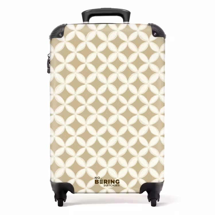 Koffer - Symmetrisch - Motief - Beige — 1