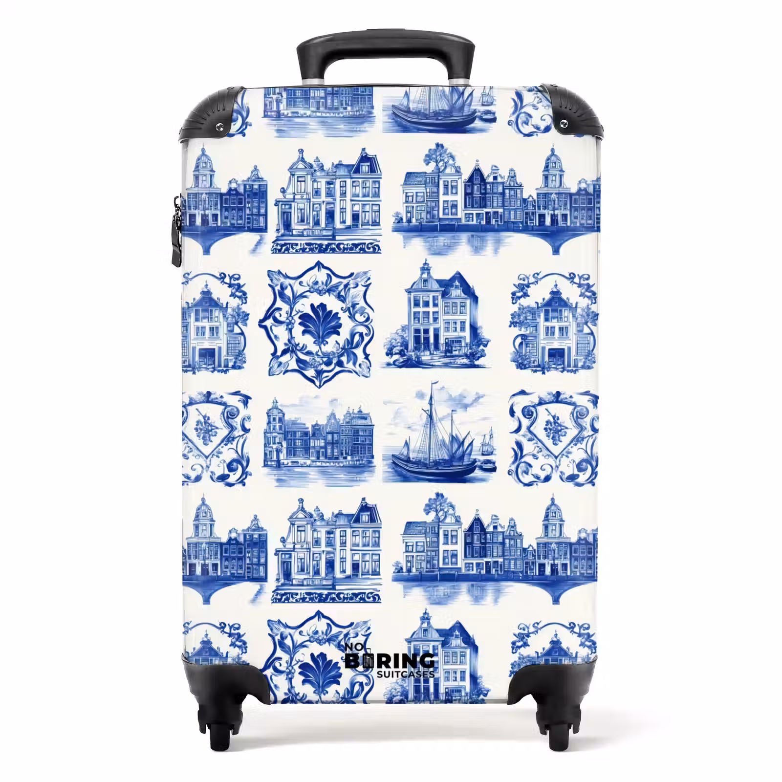 Koffer - Huizen - Schepen - Blauw — 1
