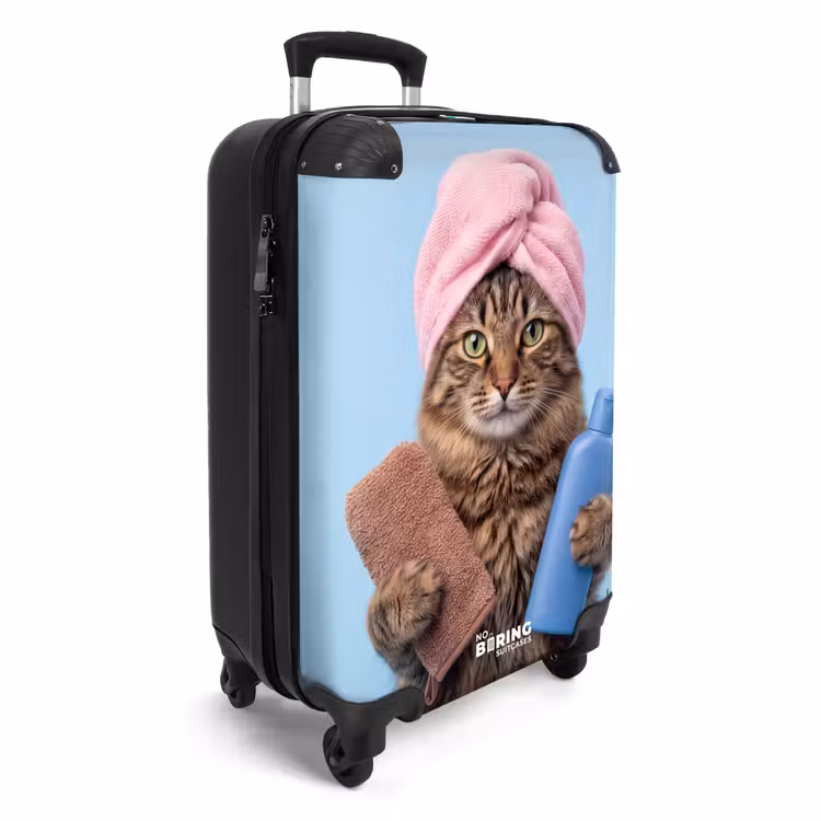 Koffer - Kat - Handdoek - Washand - Zeep — 4