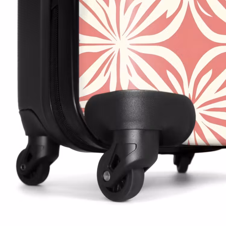 Koffer - Roze - Bloemenmotief - Wit - Modern — 6