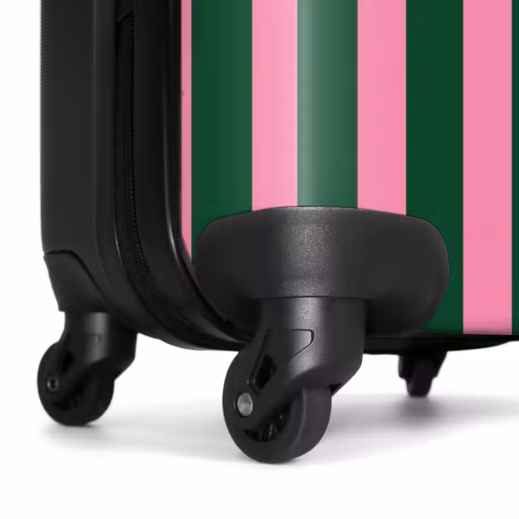 Koffer - Verticale strepen - Groen - Roze — 6