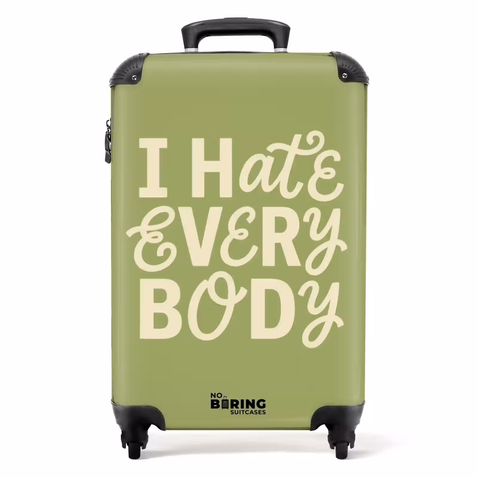 Koffer - I hate everybody - Groen - Retro — 1