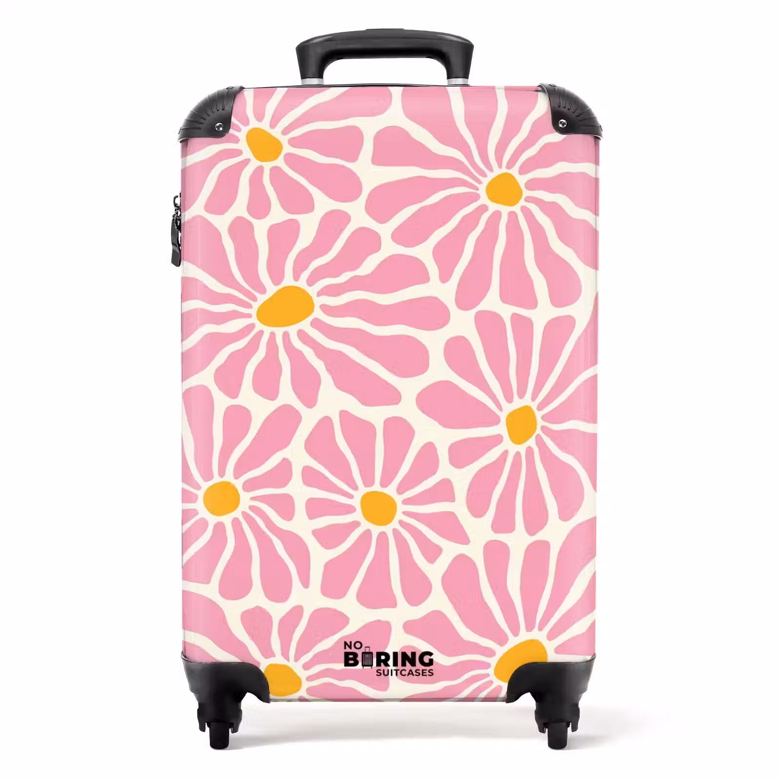 Koffer - Pastel bloemen - Roze — 1