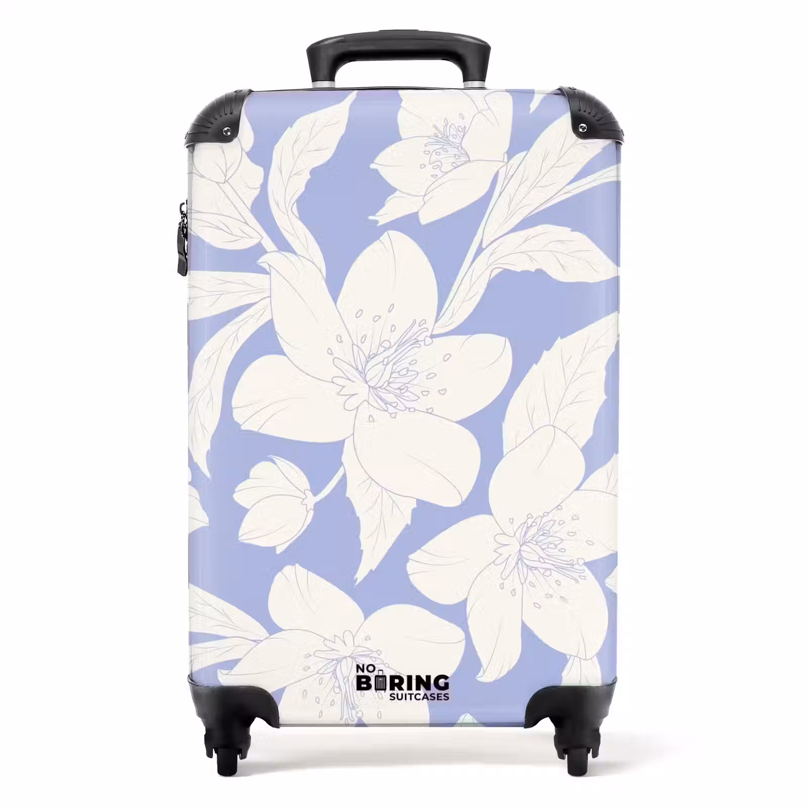 Koffer - Vintage bloemen - Paars — 1