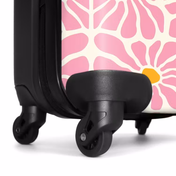Koffer - Pastel bloemen - Roze — 6
