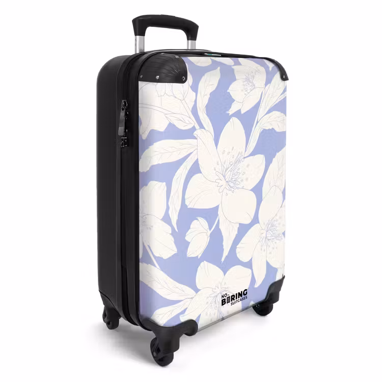 Koffer - Vintage bloemen - Paars — 4