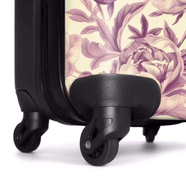 Koffer - Vintage bloemen - Roze — 6