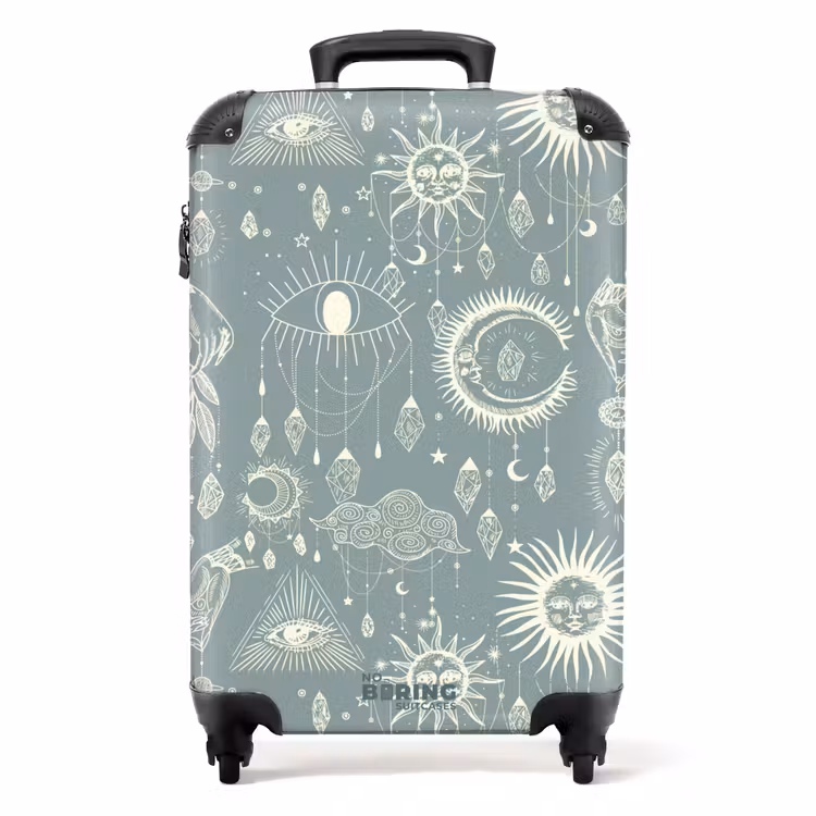 Koffer - Boho - Blauw hemelpatroon — 1