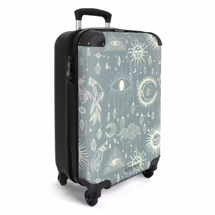 Koffer - Boho - Blauw hemelpatroon — 4