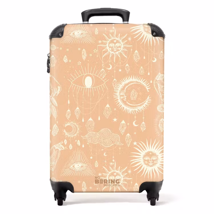 Koffer - Boho - Licht oranje hemelpatroon — 1