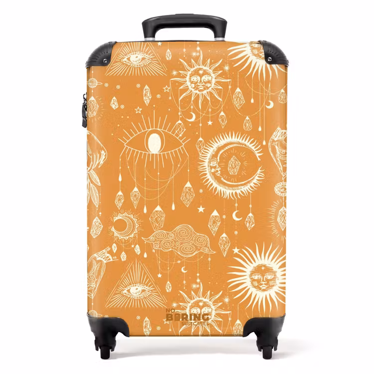 Koffer - Boho - Oranje hemelpatroon — 1