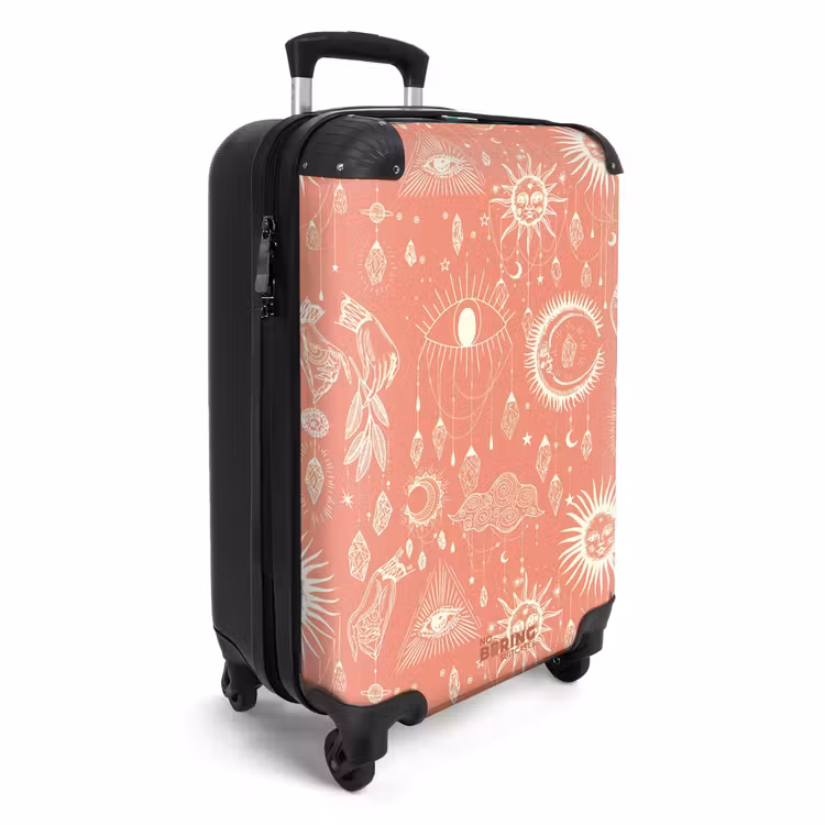 Koffer - Boho - Rood hemelpatroon — 4
