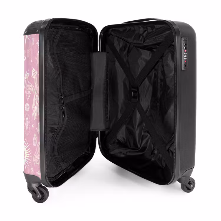 Koffer - Boho - Roze hemelpatroon — 3