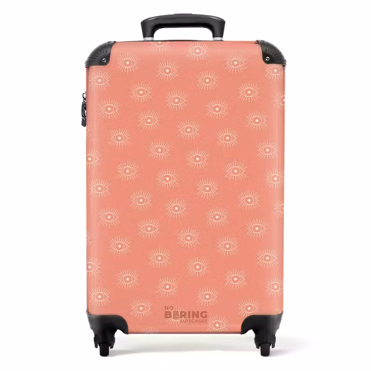 Koffer - Boho - Zalmroze patroon — 1