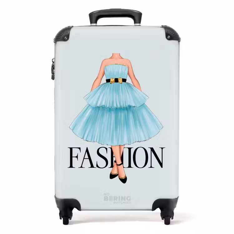 Koffer - Fashion - Blauwe jurk — 1