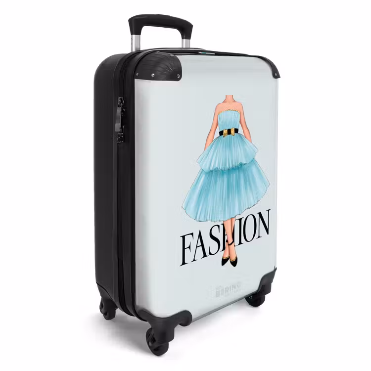 Koffer - Fashion - Blauwe jurk — 4