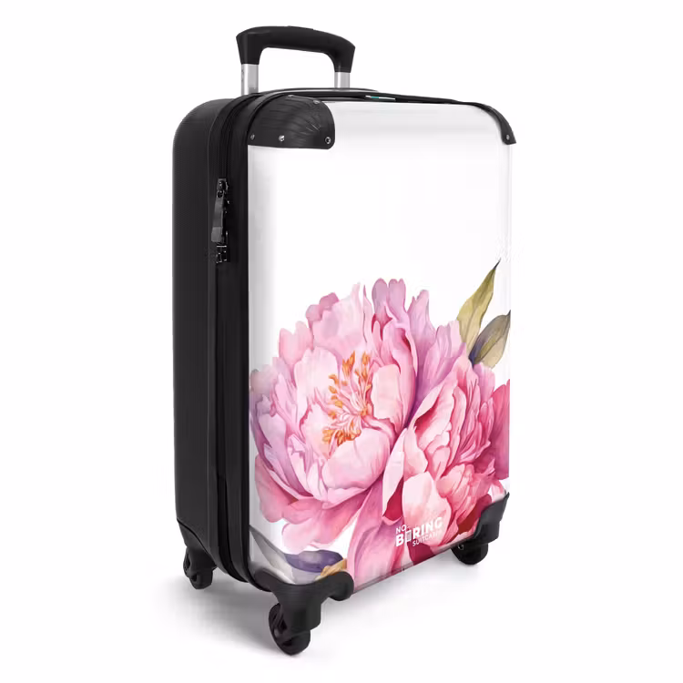 Koffer - Vintage bloemen - Pioenrozen — 4