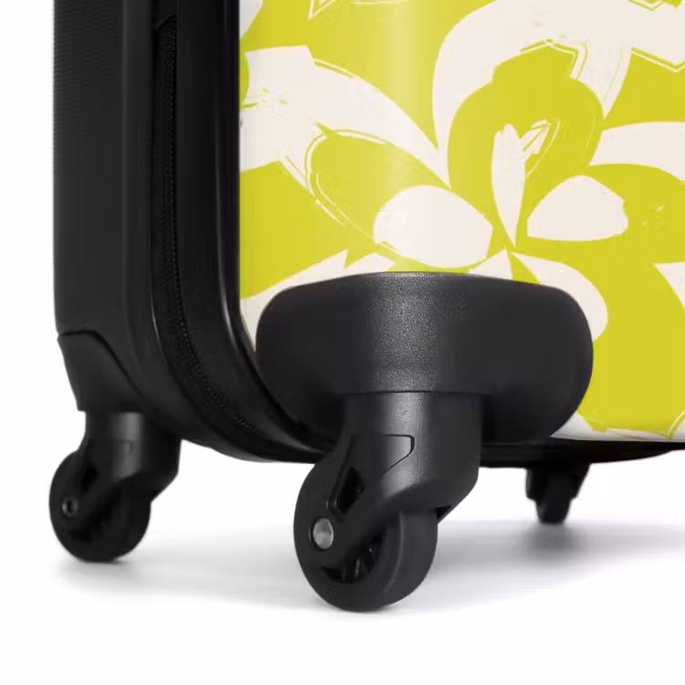 Koffer - Vintage bloemenpatroon - Limoengroen — 6