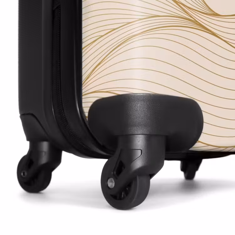 Koffer - Minimal - Beige met gouden golven — 6