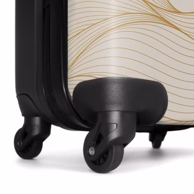 Koffer - Minimal - Licht beige met gouden strepen — 6