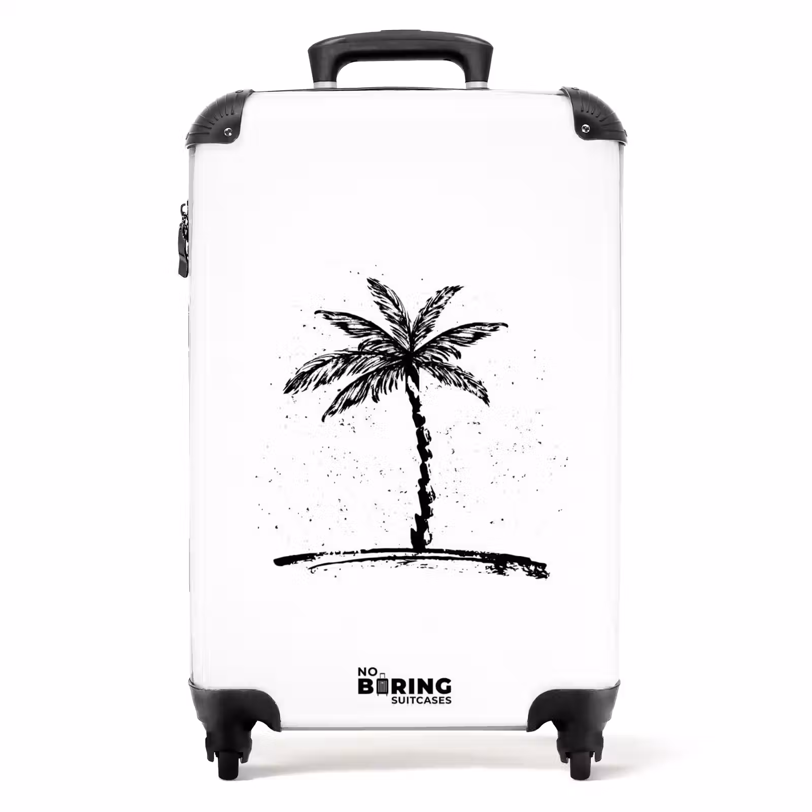 Koffer - Palmbomen - Palmboom op witte achtergrond — 1