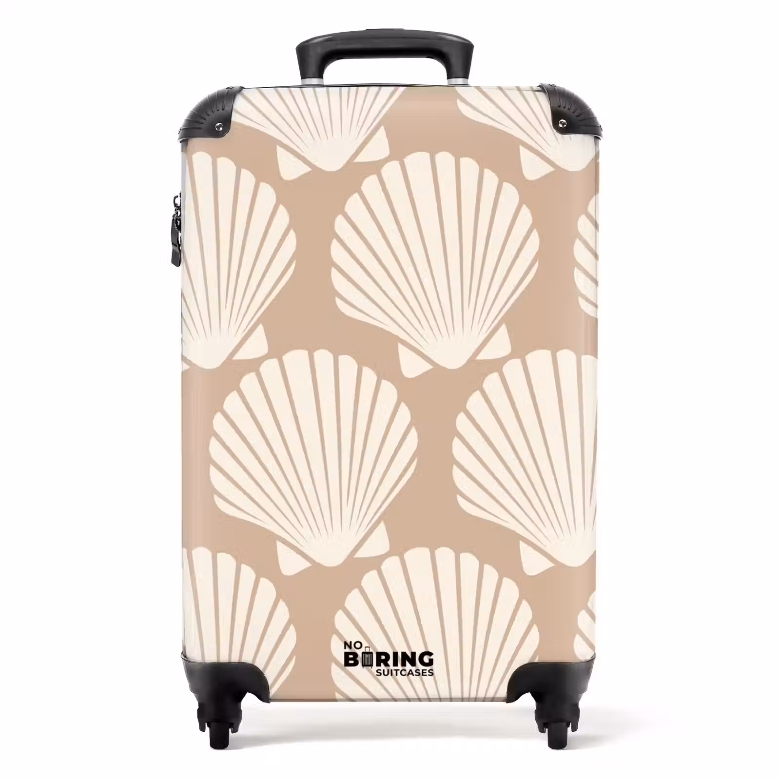 Koffer - Patronen - Schelp patroon in licht beige — 1