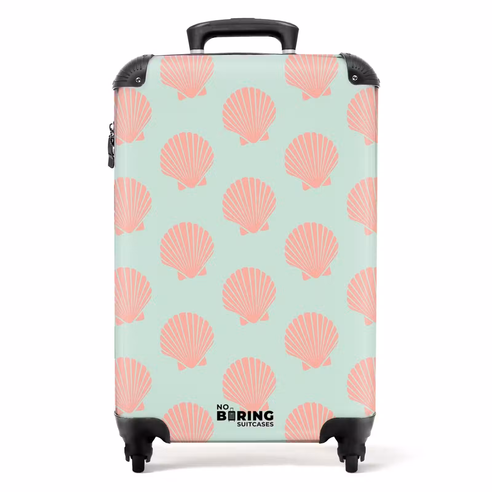 Koffer - Patronen - Schelp patroon in pastelgroen — 1