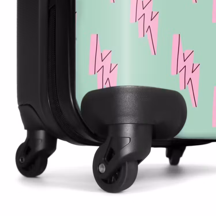 Koffer - Patronen - Roze bliksem op mintgroen — 6