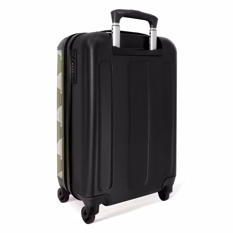 Koffer - Patronen - Schelp patroon in grijsgroen — 2