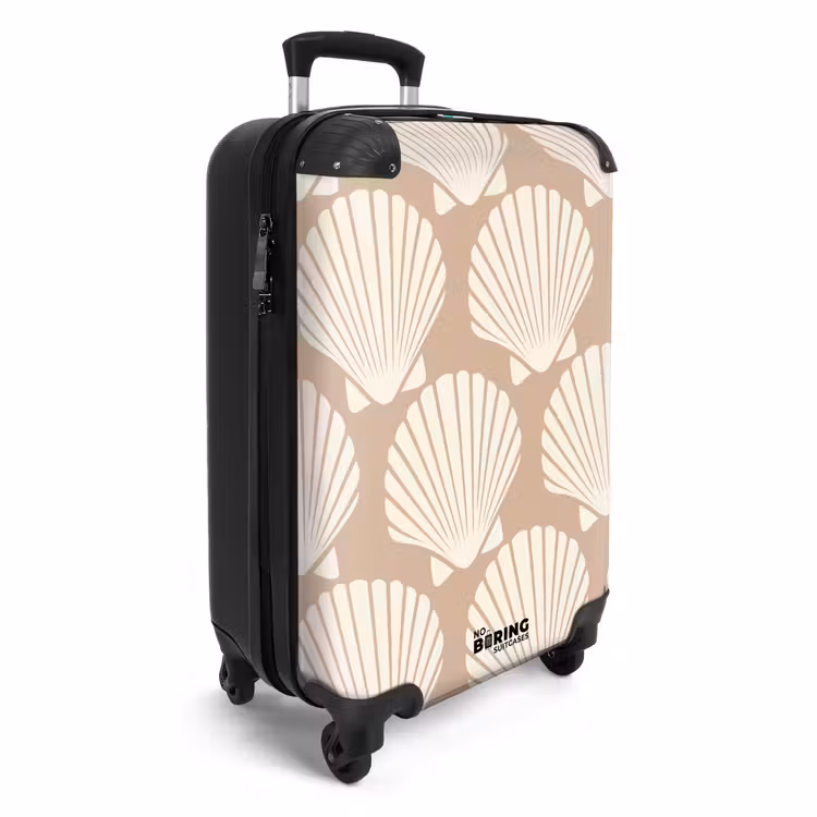 Koffer - Patronen - Schelp patroon in licht beige — 4