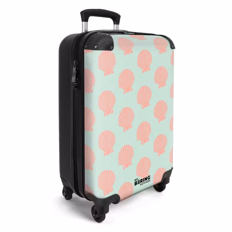 Koffer - Patronen - Schelp patroon in pastelgroen — 4