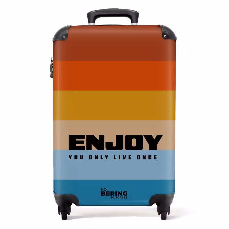 Koffer - Quotes - Enjoy donker — 1