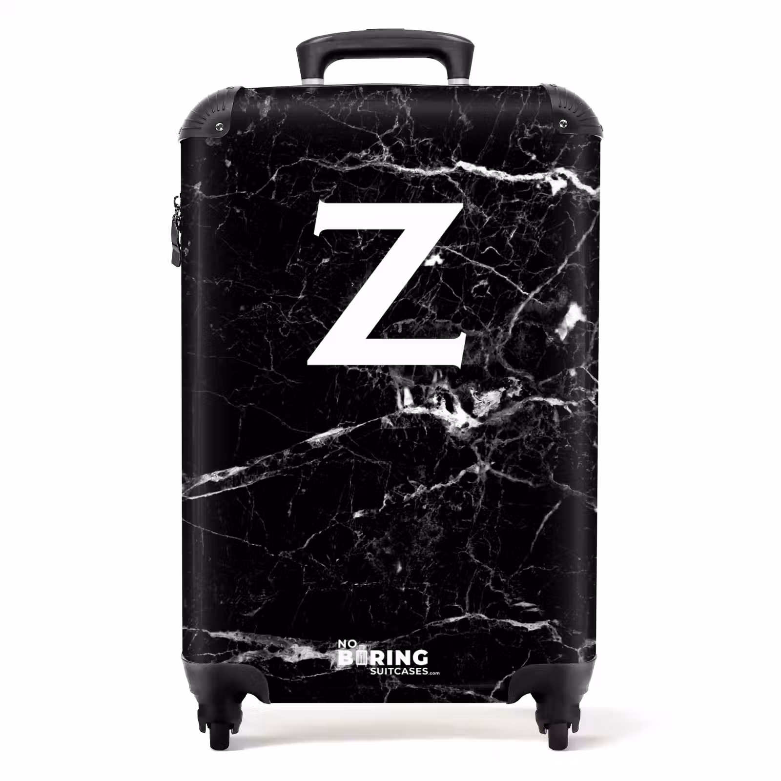 Koffer - Marmer look - Letter Z - Zwart — 1