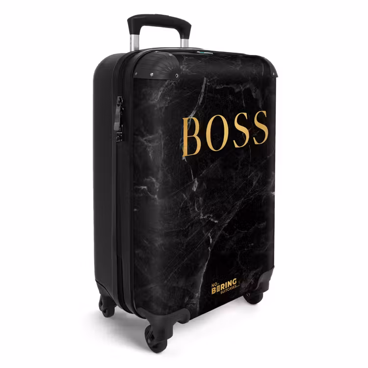 Koffer - Quotes - Boss - Marmer look - Goud - Zwart — 4