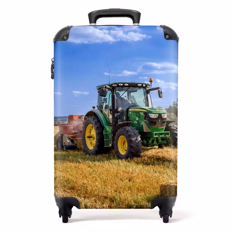 Koffer - Trekker - Boerderij - Hooi - Akker - Zon - Platteland — 1