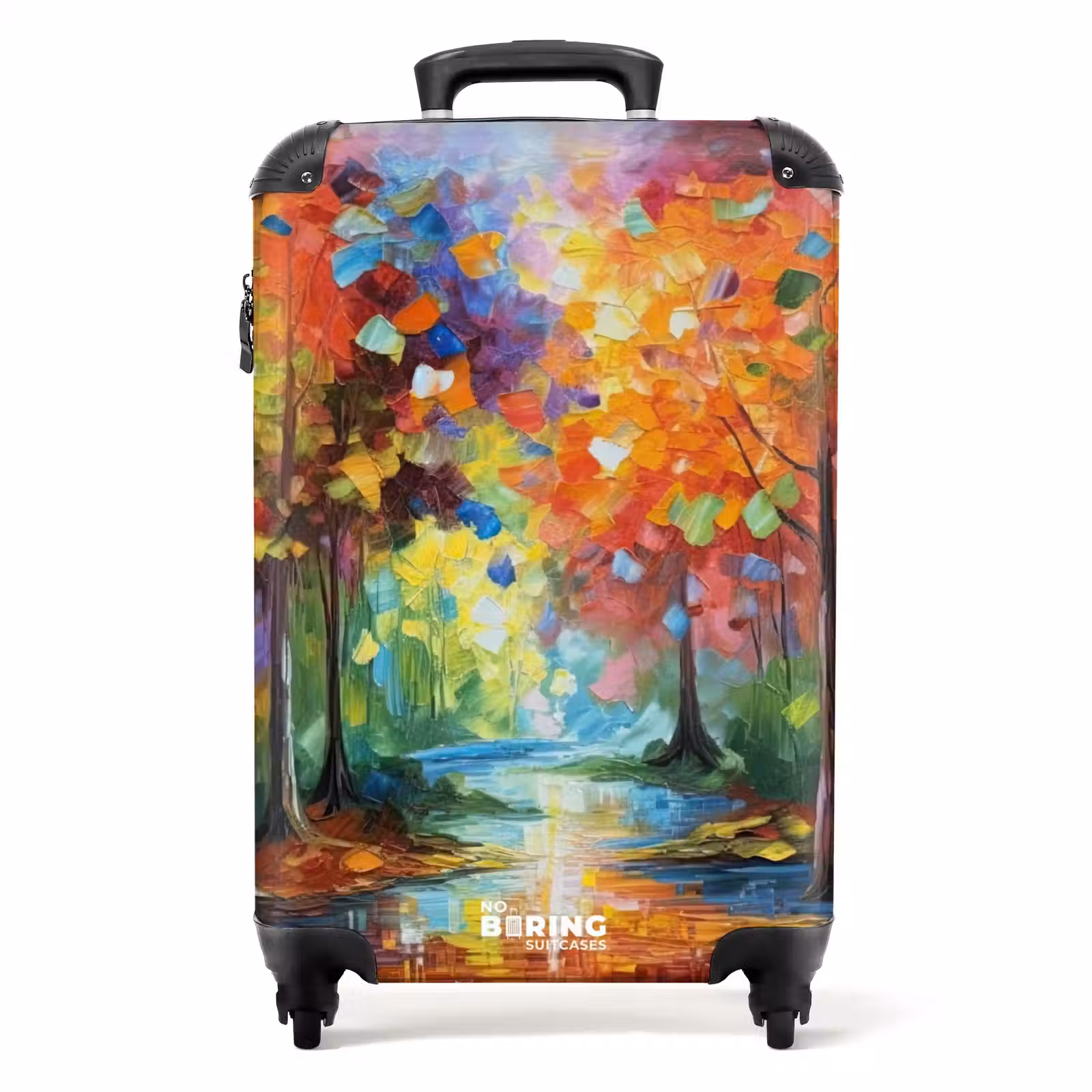 Koffer - Bos - Natuur - Olieverf - Regenboog — 1