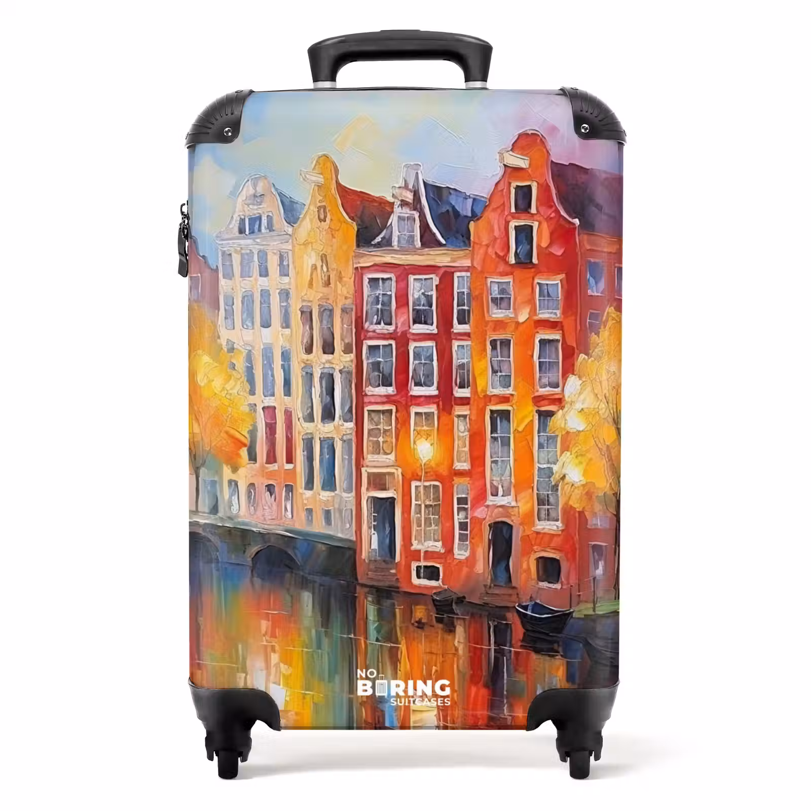 Koffer - Grachtenpanden - Kunst - Schilderij - Amsterdam — 1