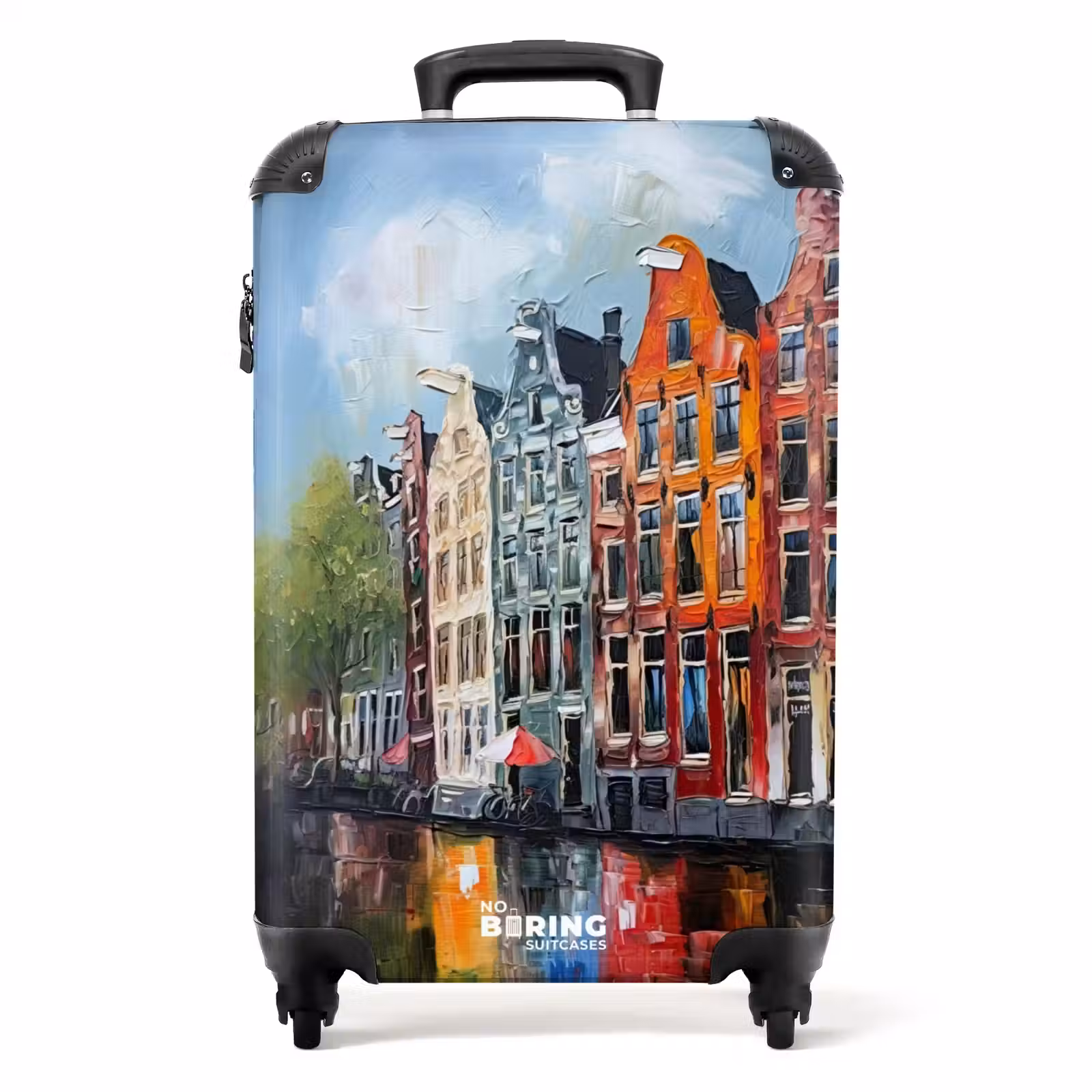 Koffer - Olieverf - Architectuur - Amsterdam - Stad — 1
