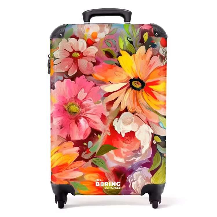 Koffer - Bloemen - Kunst - Schilderij - Botanisch — 1