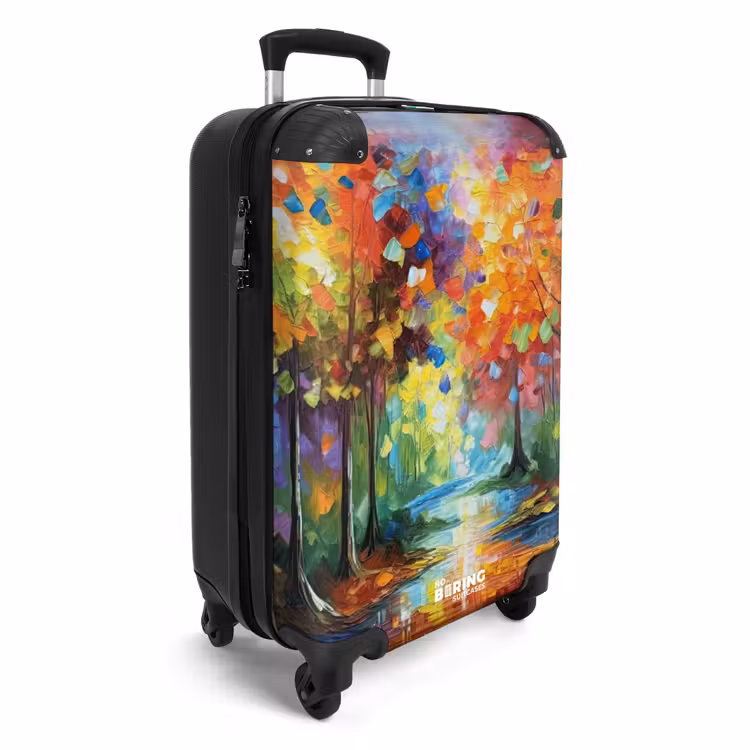 Koffer - Bos - Natuur - Olieverf - Regenboog — 4