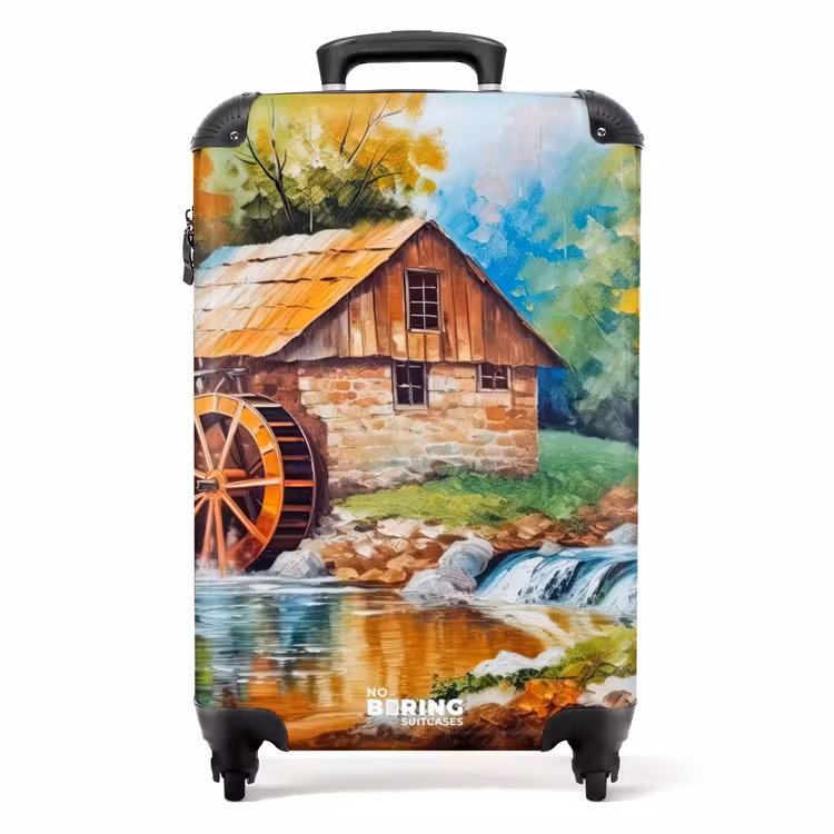Koffer - Landschap - Schilderij - Huis - Kunst - Herfst — 1