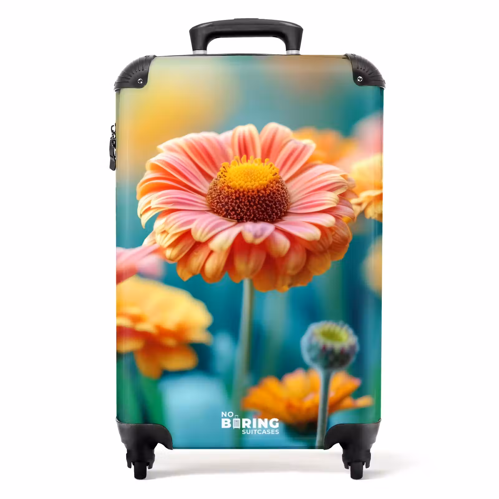 Koffer - Kleurrijke gerbera bloemen — 1