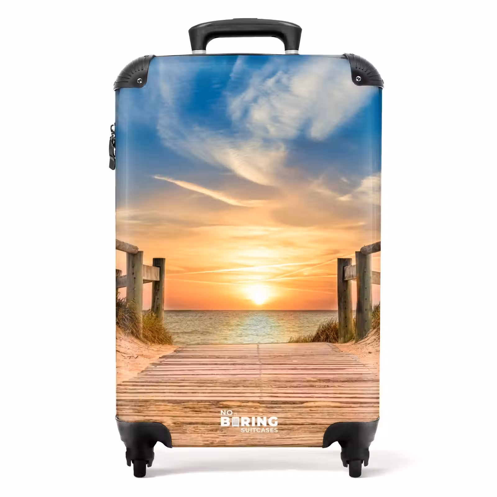 Koffer - Strand pad bij zonsondergang — 1