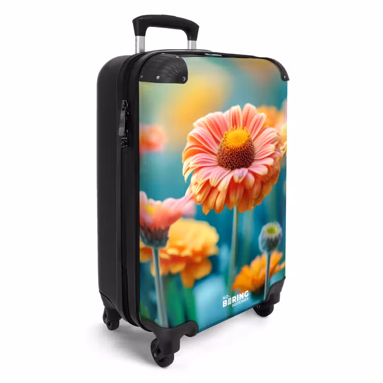 Koffer - Kleurrijke gerbera bloemen — 4