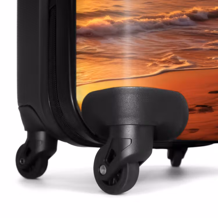 Koffer - Strand met palmboom bij zonsondergang — 6